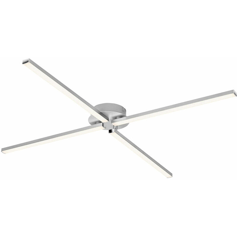 foto del prodotto plafoniera led plafoniera soggiorno lampada sala da pranzo lampada corridoio, metallo alluminio, 4 lampadine, orientabile, 20w 2000lm 3000k bianco