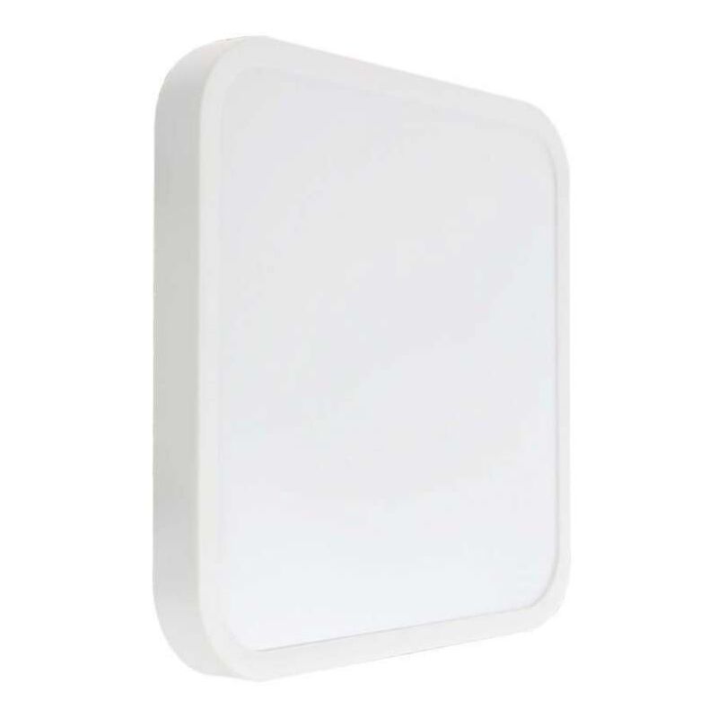 foto del prodotto plafoniera led quadrata 24w cornice bianco 6500k ip44 v tac