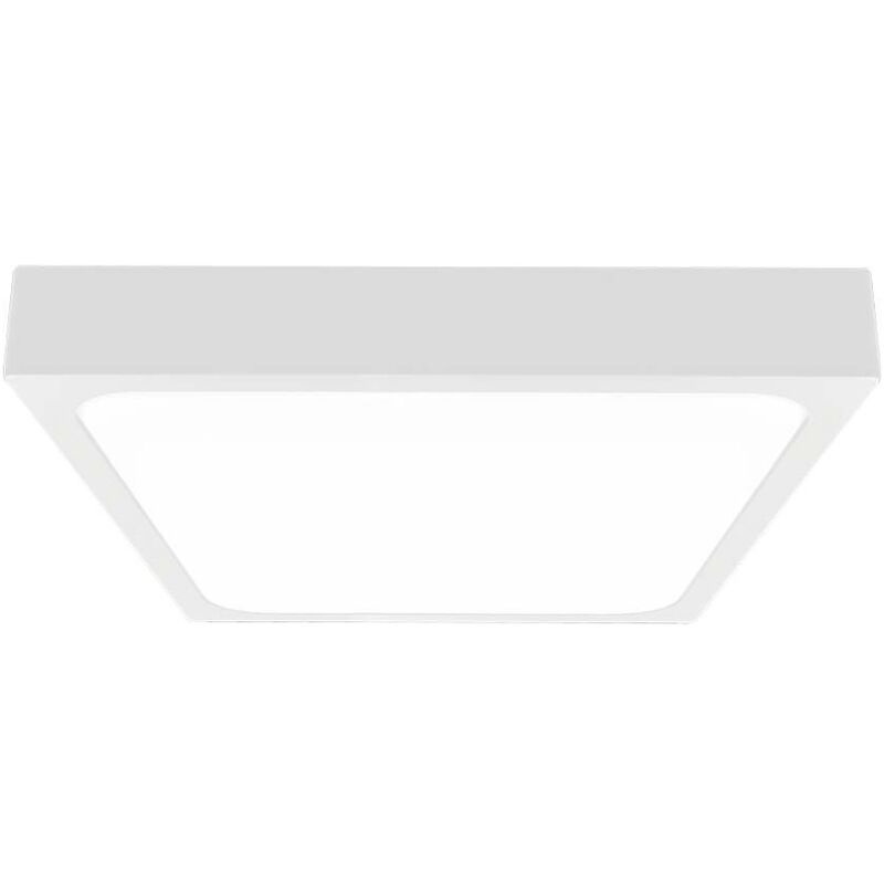 foto del prodotto plafoniera led quadrata 30w colore bianco bianco freddo ip44 v tac