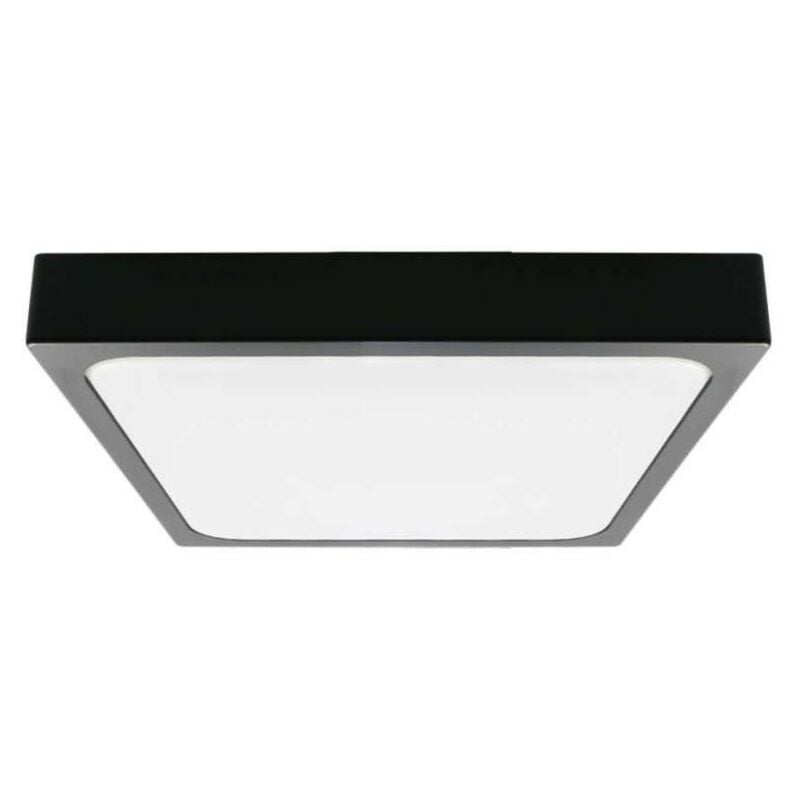 foto del prodotto plafoniera led quadrata 30w colore nero bianco freddo ip44 v tac
