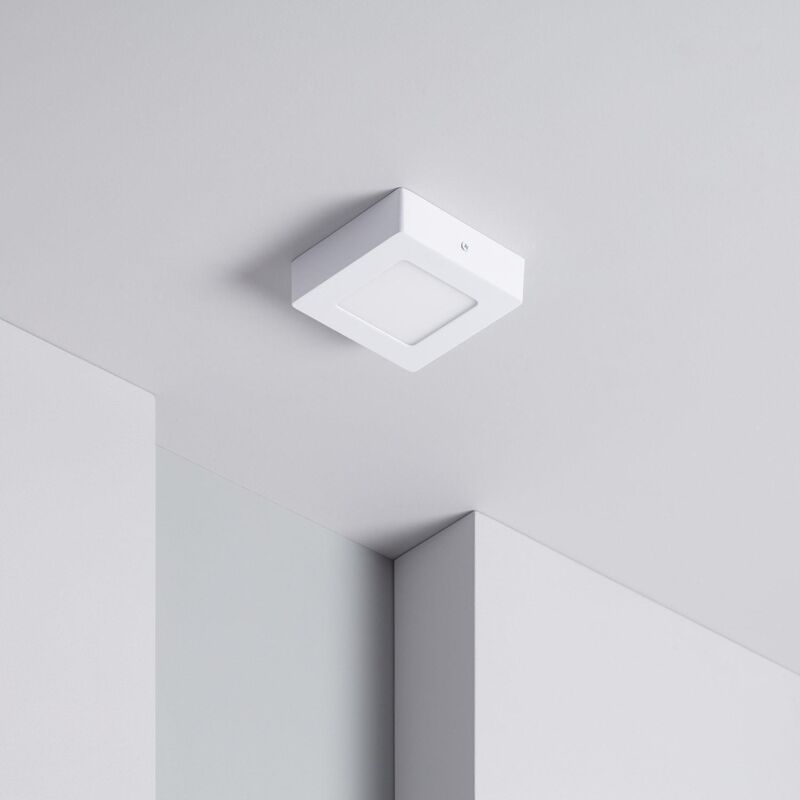 foto del prodotto plafoniera led quadrata 6w 120x120 mm bianco naturale 4000k