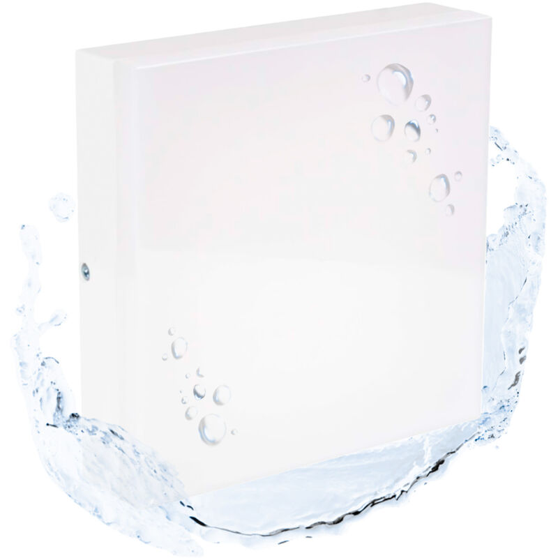 foto del prodotto plafoniera led quadrata a tenuta stagna 15w ip44 4000k bianco neutro