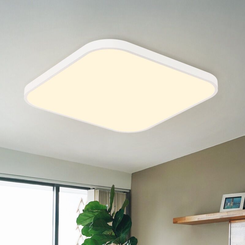 foto del prodotto plafoniera led quadrata gbly lampada da soffitto led, bianco ip44, plafoniera applicabile a bagno, soggiorno, cucina, camera da letto, corridoio,