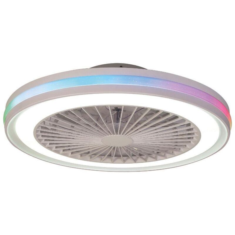 foto del prodotto plafoniera led rgb con ventola mantra gamer 20 40w 2700 5000k bianco 8291