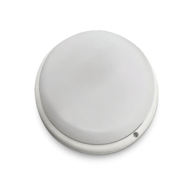 foto del prodotto plafoniera led rotonda 12w colore bianco d 151mm h 38mm bianco caldo ip54 v tac