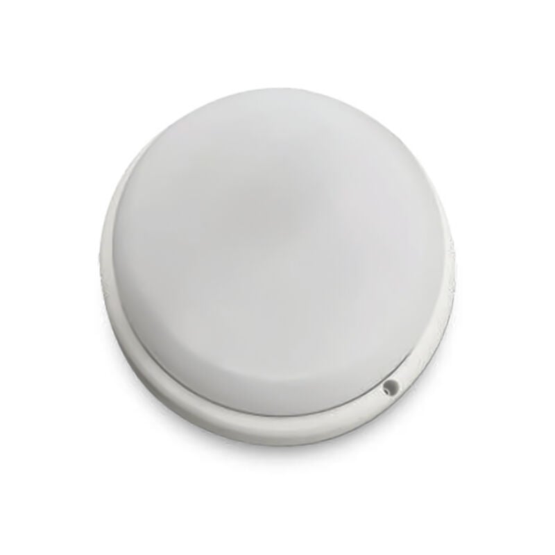 foto del prodotto plafoniera led rotonda 18w colore bianco d 151mm h 38mm bianco caldo ip54 v tac