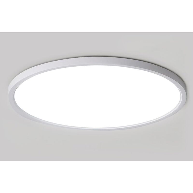 foto del prodotto plafoniera led rotonda ip44 lampada da soffitto per camera da letto bagno cucina corridoio balcone 40cm 36w 3240lm 6500k luce bianca fredda goeco