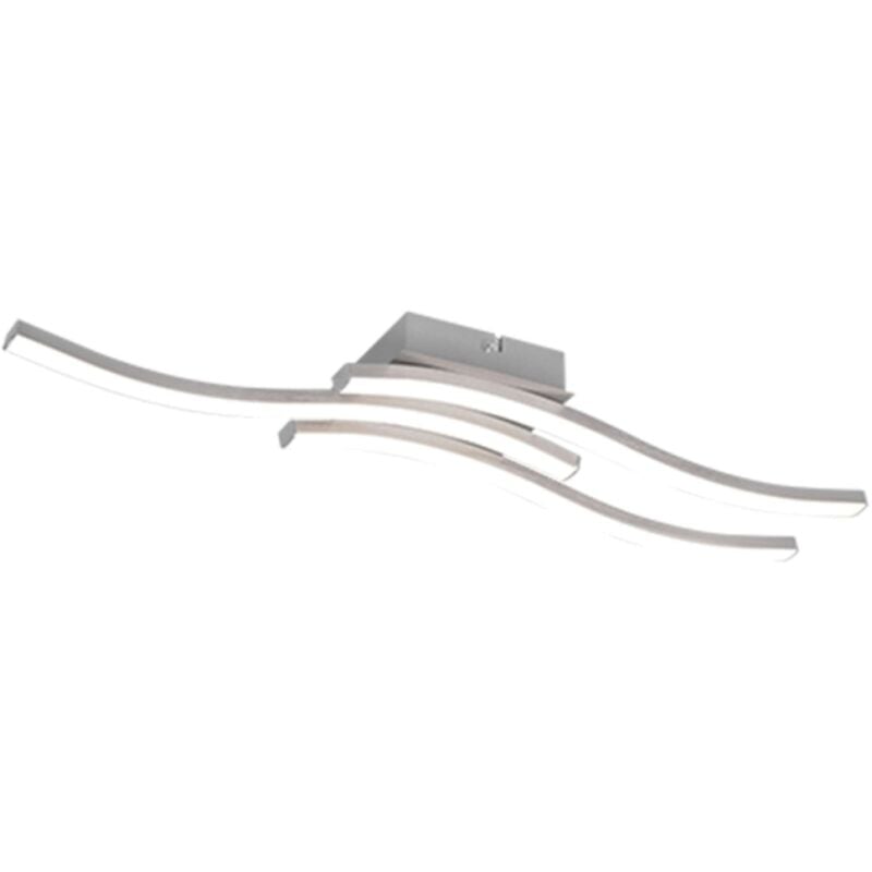 foto del prodotto plafoniera led route acciaio satinato 3l x 5w 4000k