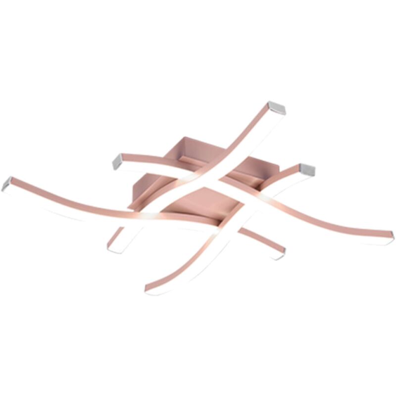 foto del prodotto plafoniera led route oro rosa 4 luci 20w 4000k