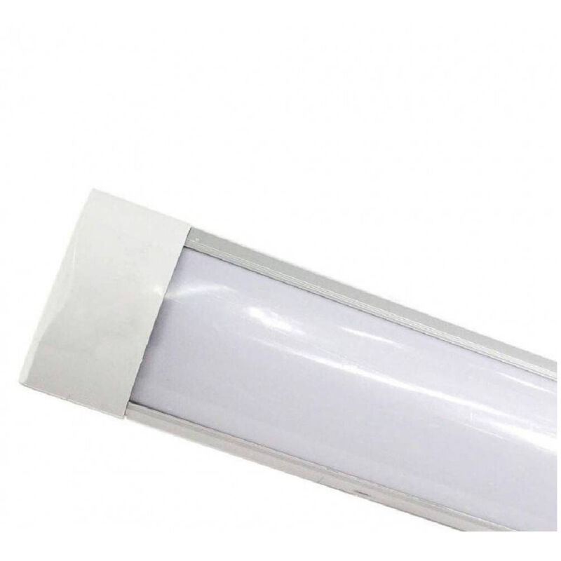 foto del prodotto plafoniera led slim 120 cm sottopensile soffitto luce calda fredda naturale bianco freddo trade shop traesio