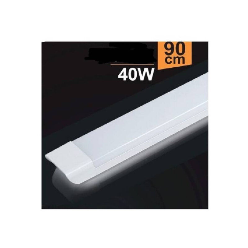 foto del prodotto plafoniera led slim 40 w 90 cm sottopensile ripiani luce calda fredda naturale bianco naturale trade shop traesio