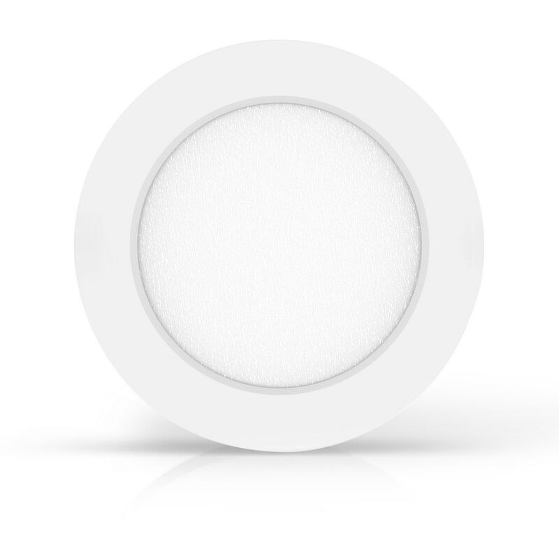 foto del prodotto plafoniera led slim 6w bianca rotonda bianco freddo 6500k aigostar