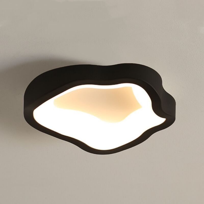 foto del prodotto plafoniera led soffitto 14w lampada da soffitto semi incassato illuminazione da ufficio metallo nero luce bianco caldo