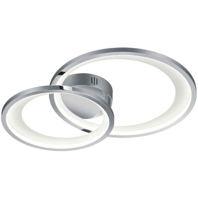 foto del prodotto plafoniera led soffitto doppio cerchio dimmer bianco 59 cm granada gd trio