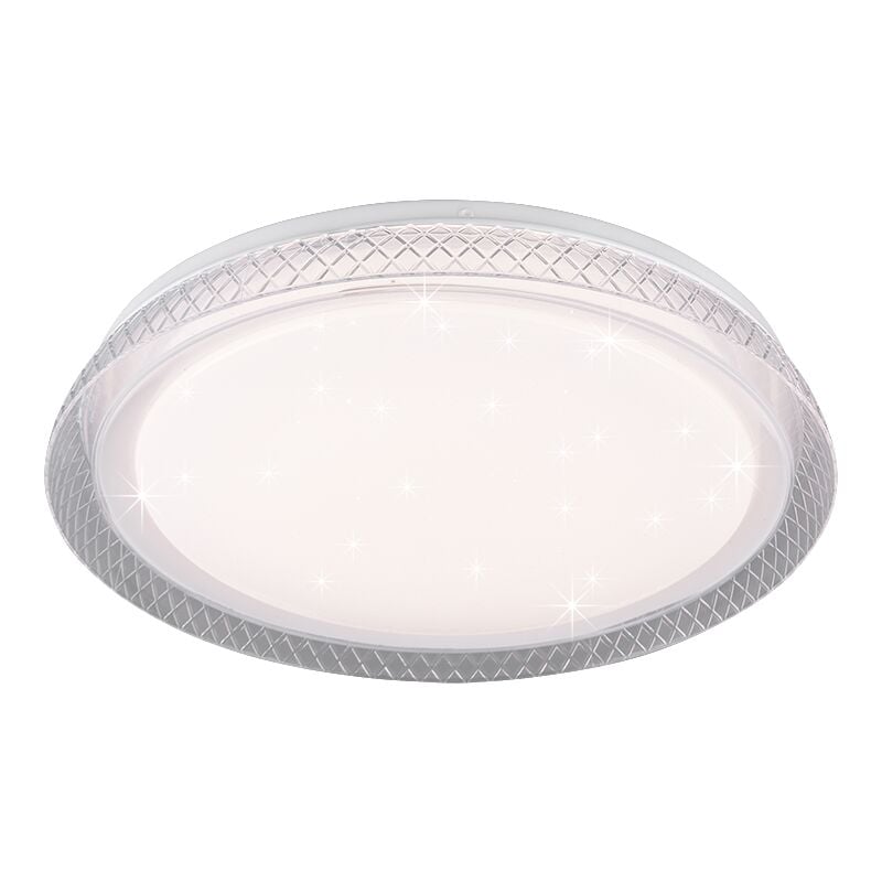 foto del prodotto plafoniera led soffitto interno stelle 38 cm diffusore bianco heracles gd trio