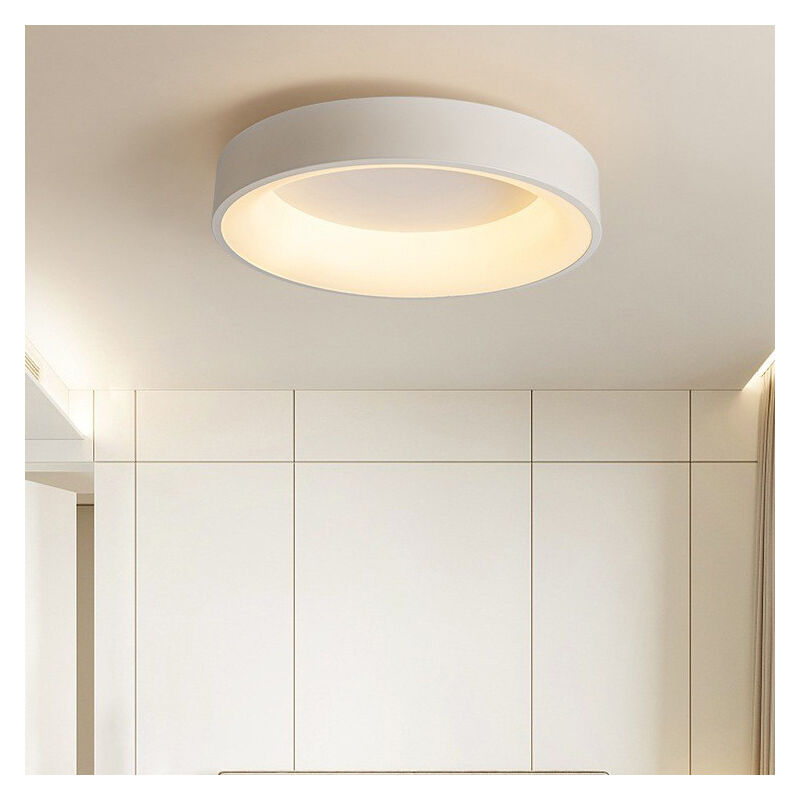 foto del prodotto plafoniera led soffitto moderno lampada da soffitto metallo illuminazione soffitto semplice 30cm 18w bianco - luce bianco caldo