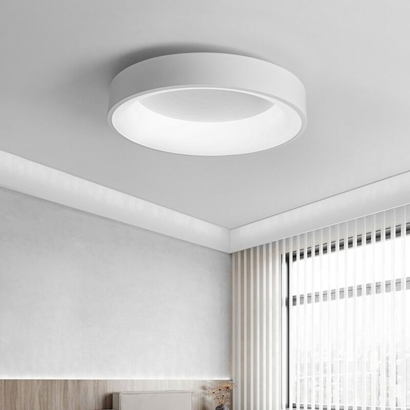 foto del prodotto plafoniera led soffitto moderno lampada da soffitto metallo illuminazione soffitto semplice 30cm 18w bianco - luce bianco fredda