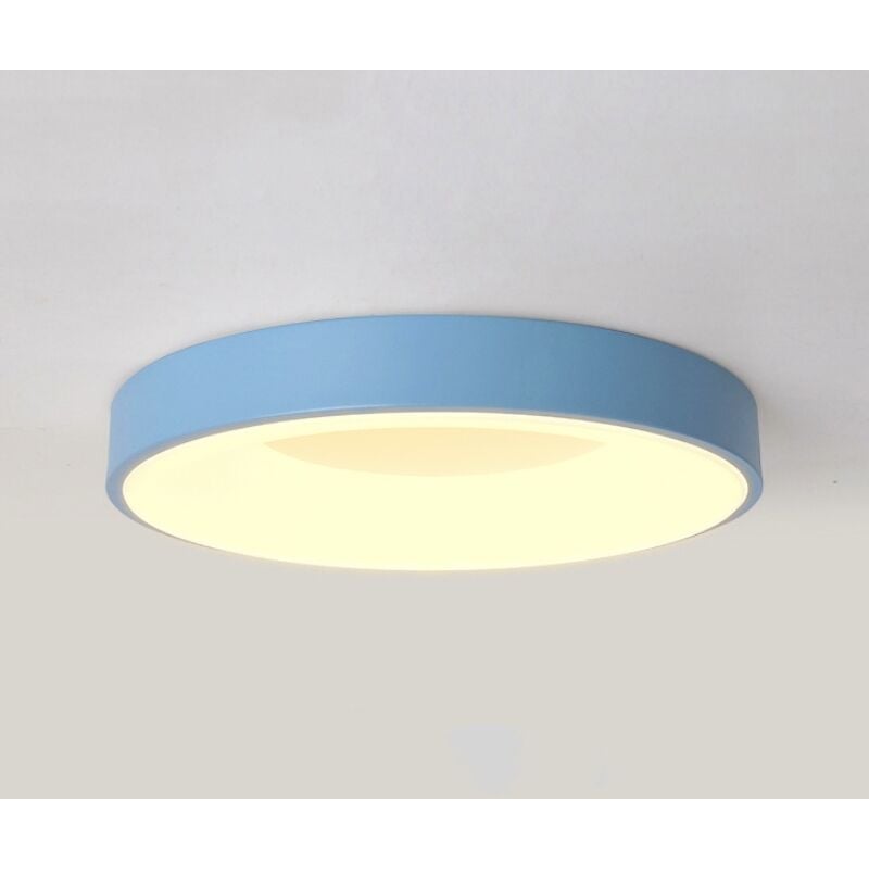 foto del prodotto plafoniera led soffitto moderno lampada da soffitto metallo illuminazione soffitto semplice 30cm 18w blu luce bianco caldo