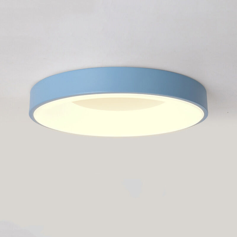 foto del prodotto plafoniera led soffitto moderno lampada da soffitto metallo illuminazione soffitto semplice 30cm 18w blu luce neutra