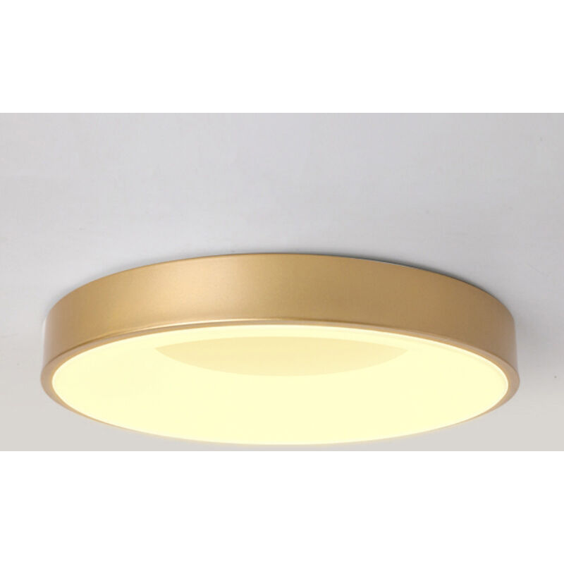 foto del prodotto plafoniera led soffitto moderno lampada da soffitto metallo illuminazione soffitto semplice 30cm 18w oro luce bianco caldo