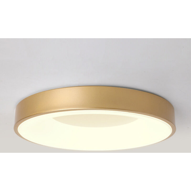 foto del prodotto plafoniera led soffitto moderno lampada da soffitto metallo illuminazione soffitto semplice 30cm 18w oro - luce neutra