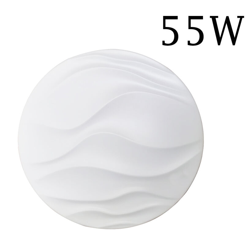 foto del prodotto plafoniera led soffitto rotonda bianca 55w luce fredda moderno onde et 06067