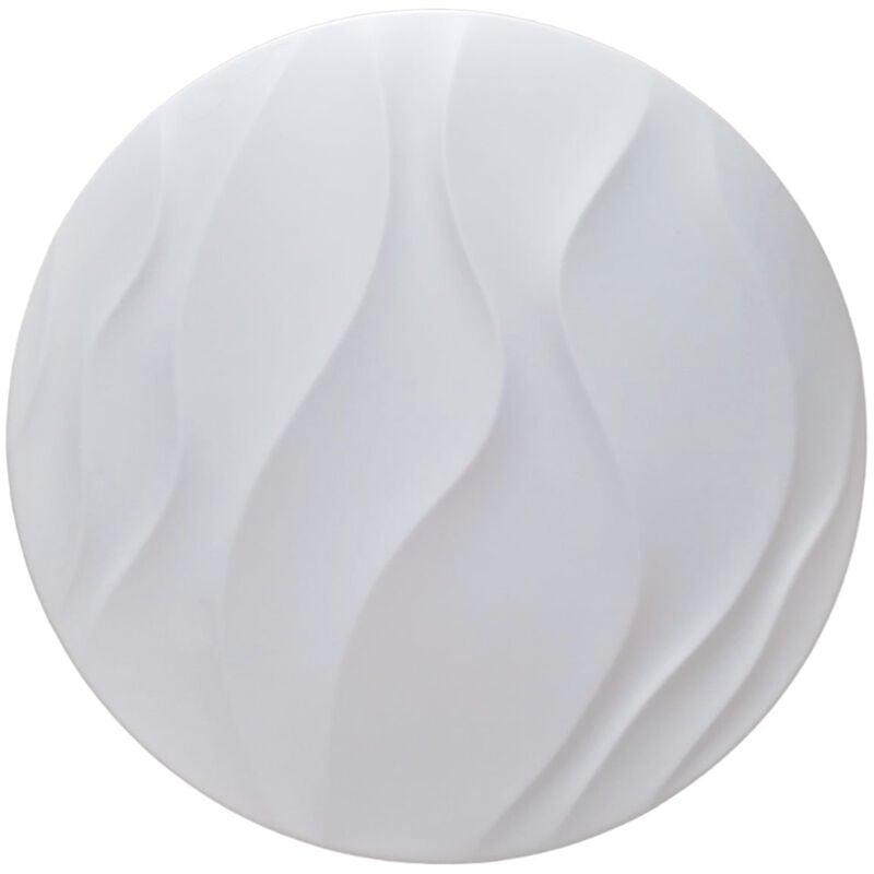 foto del prodotto plafoniera led soffitto rotonda bianca 80w luce fredda moderno onde et 06081