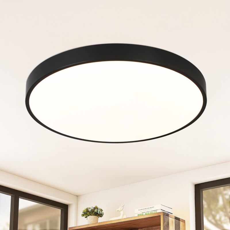 foto del prodotto plafoniera led soffitto ultrapiatta 28mm, piastra led 17w integrata, 4000k moderna plafoniera a led ip44 impermeabile, per cucina, corridoio, scala,