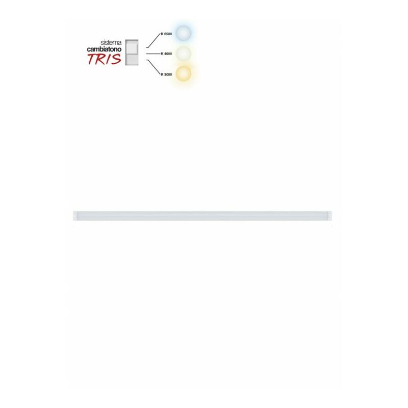 foto del prodotto plafoniera led stagna cambiatono 45w 5900lu.1,5mt ip65