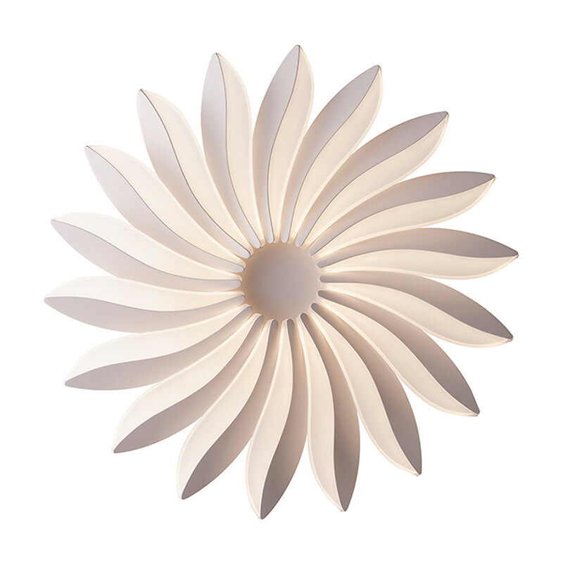 foto del prodotto plafoniera led sunrise in alluminio bianco 90w con dimmer 4000k luce naturale 62 cm. 