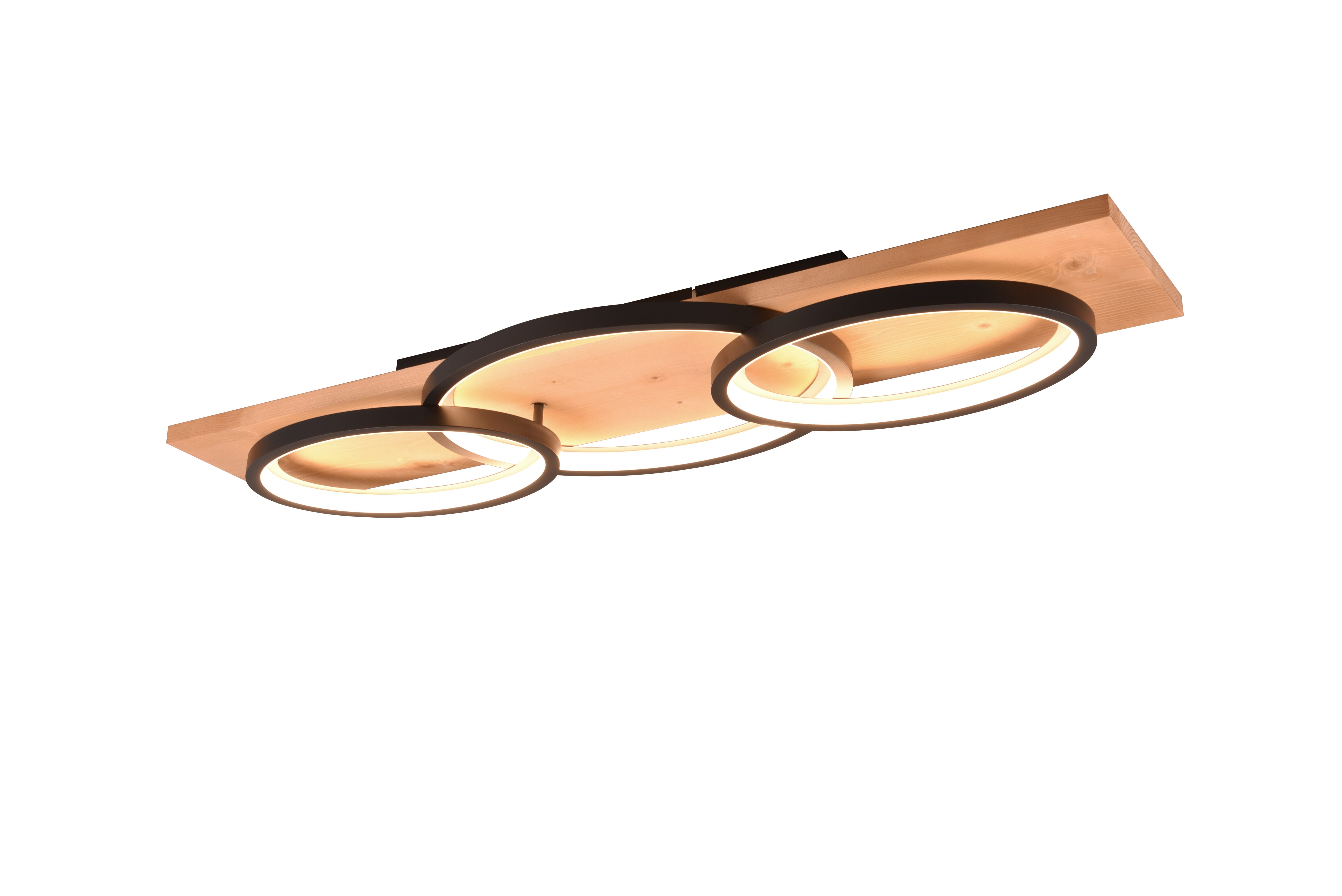 foto del prodotto plafoniera led tripla ellisse bibury nero