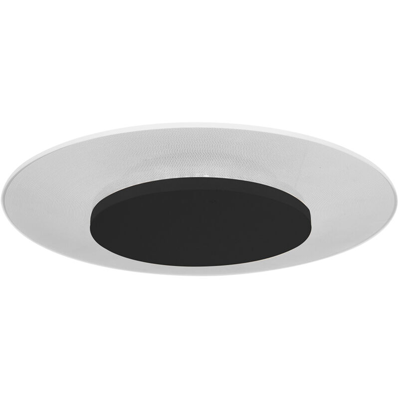 foto del prodotto plafoniera lido nero plastica metallo 36cm steinhauer