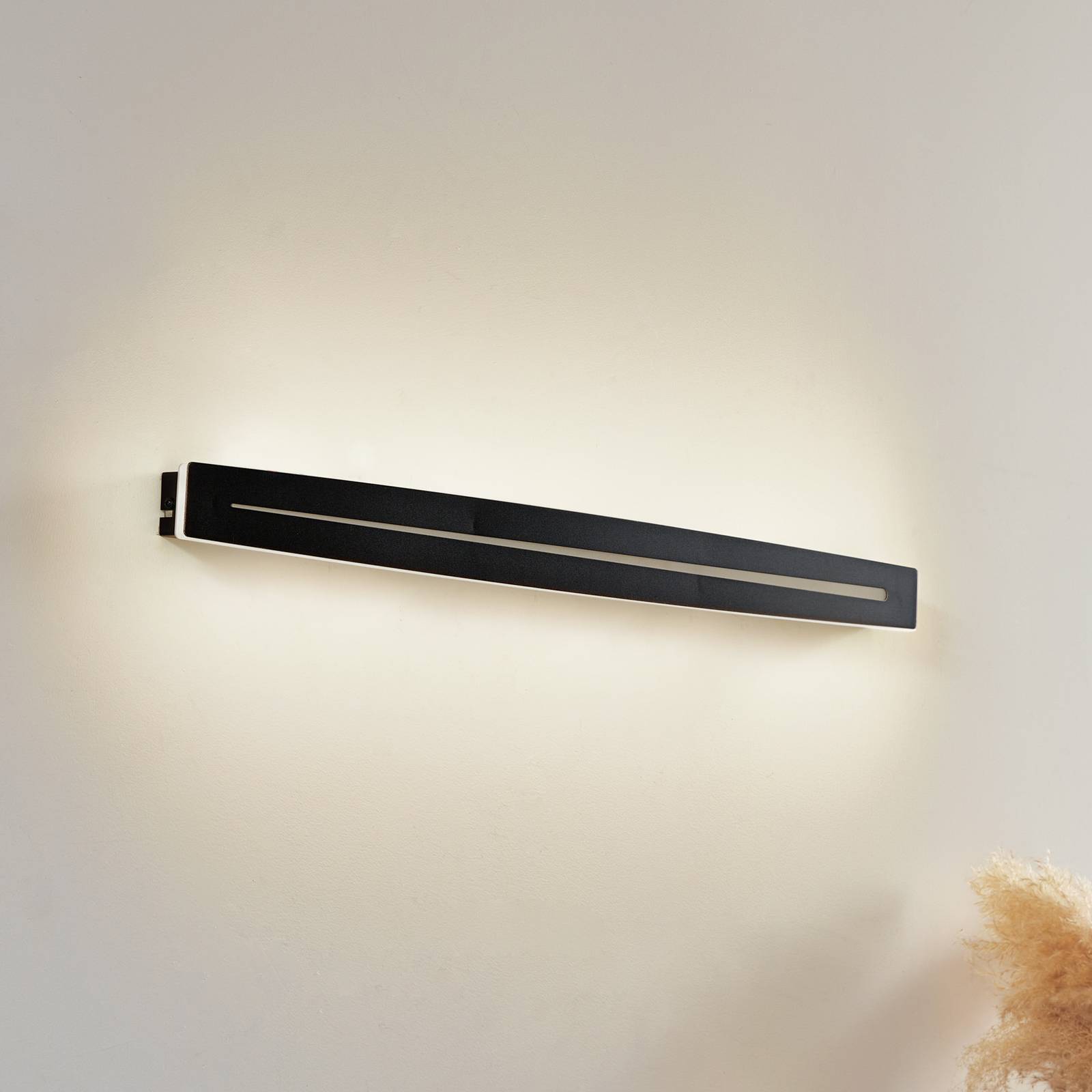 foto del prodotto plafoniera lindby benario, nero, alluminio, 80 cm