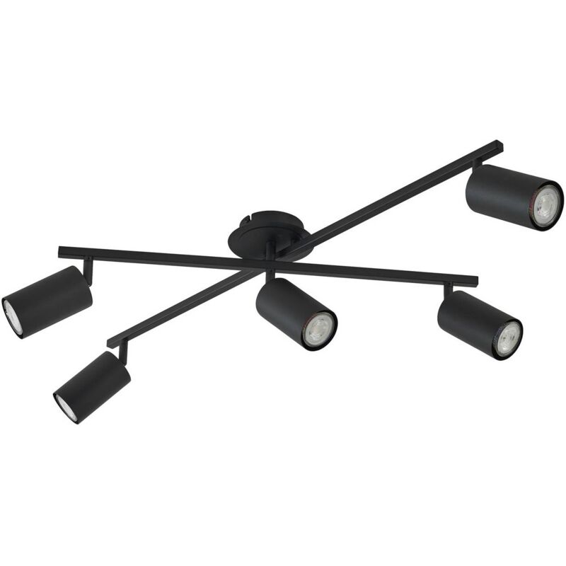foto del prodotto plafoniera lindby joffrey, 78 cm, nero, a 5 luci, gu10