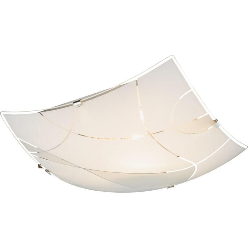 foto del prodotto plafoniera metallo bianco, 1 x e27