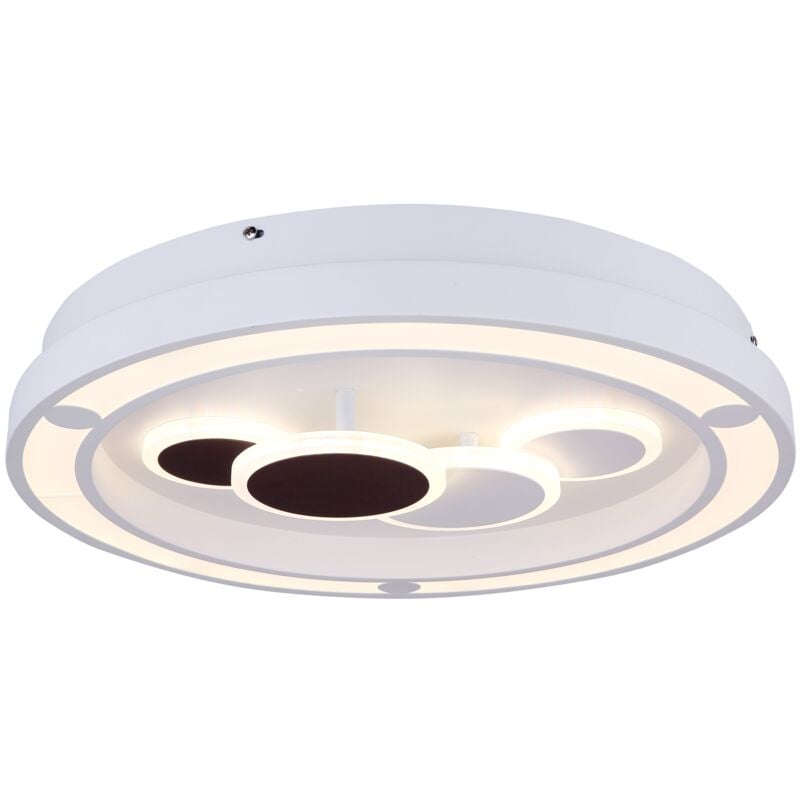 foto del prodotto plafoniera metallo bianco, led