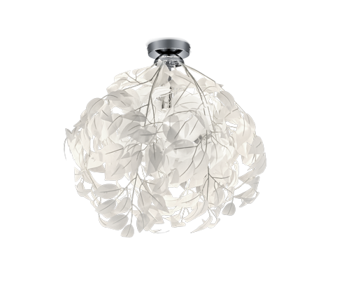 foto del prodotto plafoniera, metallo, cromo, 38x58x38 cm, leavy