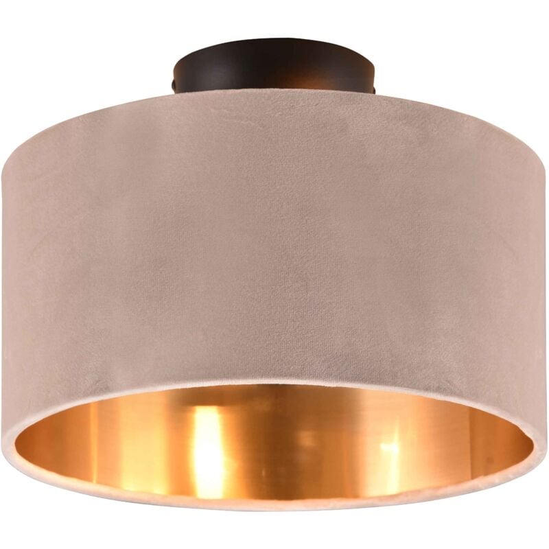 foto del prodotto plafoniera, metallo e velluto, beige, d 30 cm, julieta