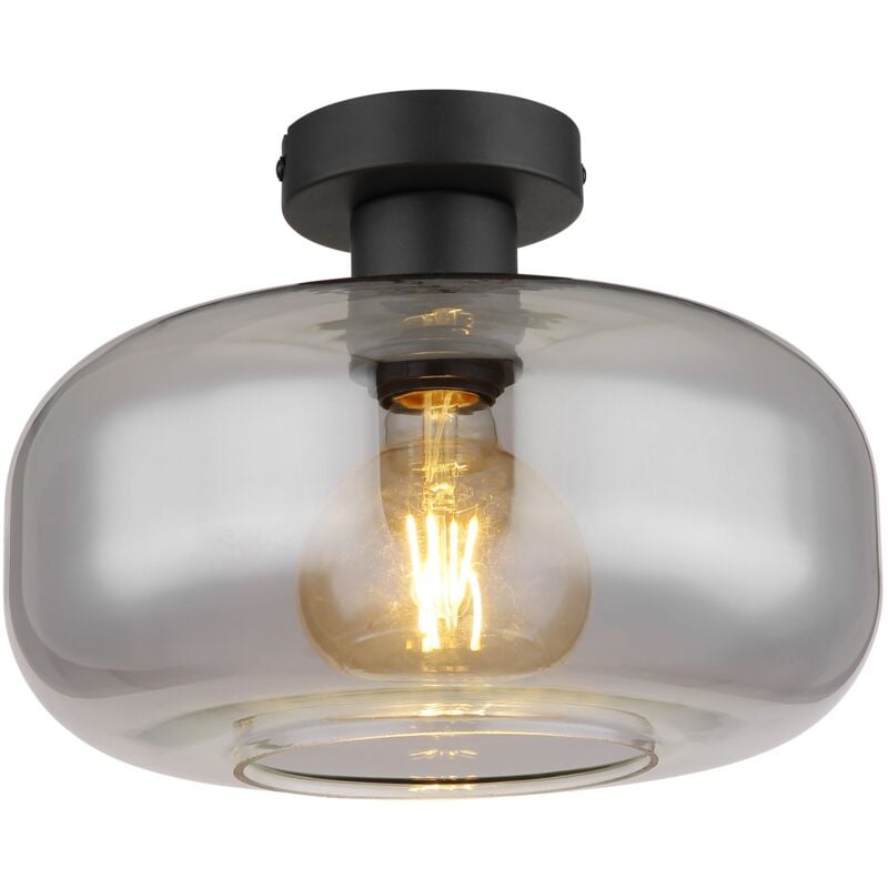 foto del prodotto plafoniera metallo nero opaco 1 x e27