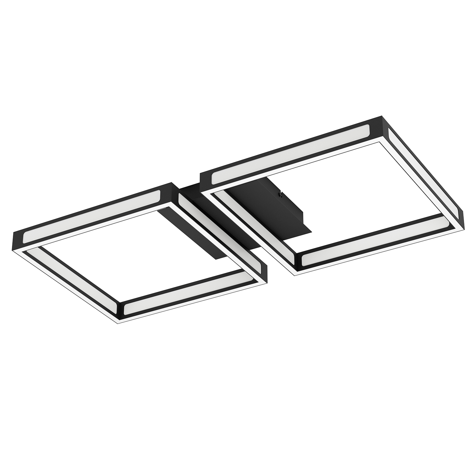 foto del prodotto plafoniera minimal altaflor acciaio nero 8 luci led integrato 2,8w