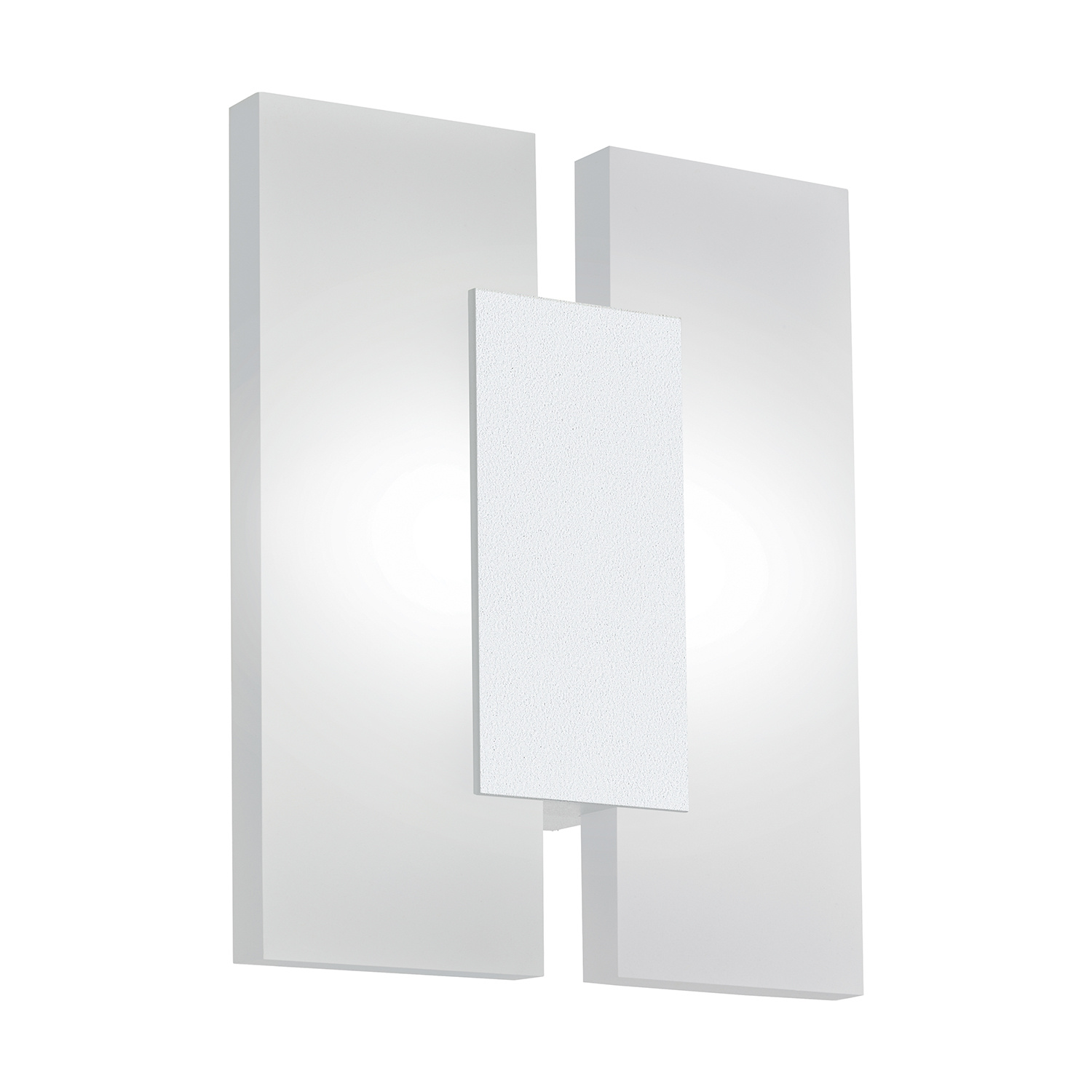 foto del prodotto plafoniera minimal metrass 2 alluminio bianco 2 luci led integrato 4,5w