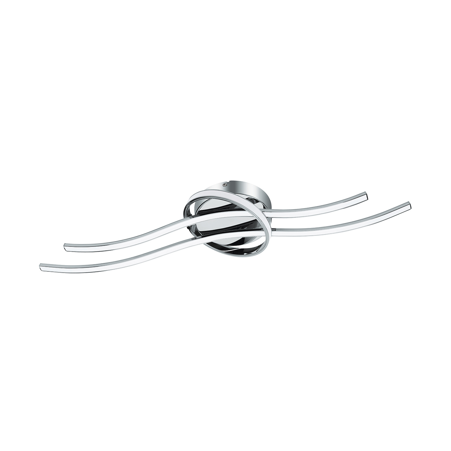 foto del prodotto plafoniera minimal selvina alluminio cromo luce led integrato 20w