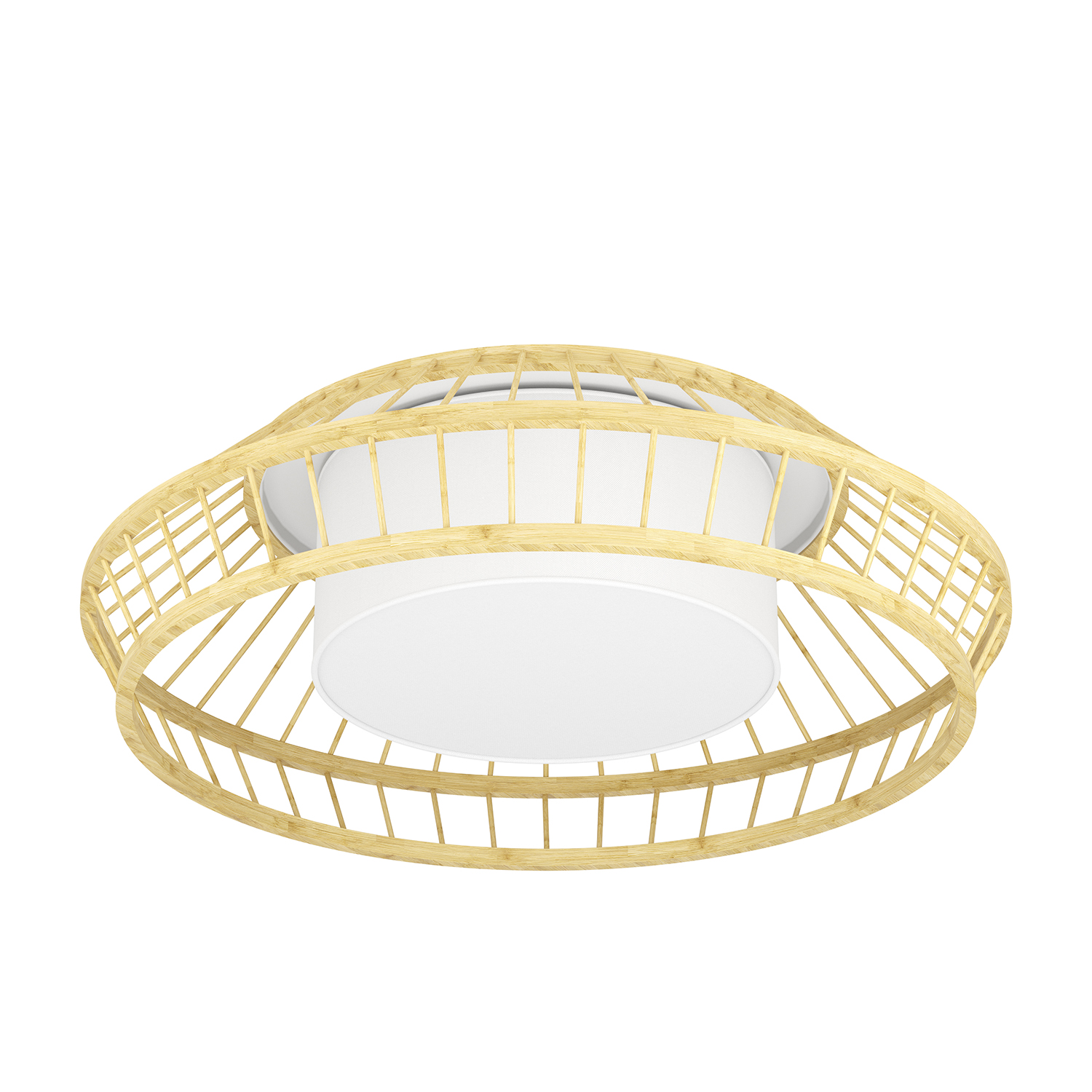foto del prodotto plafoniera minimal yuku z acciaio bianco luce led integrato 22w