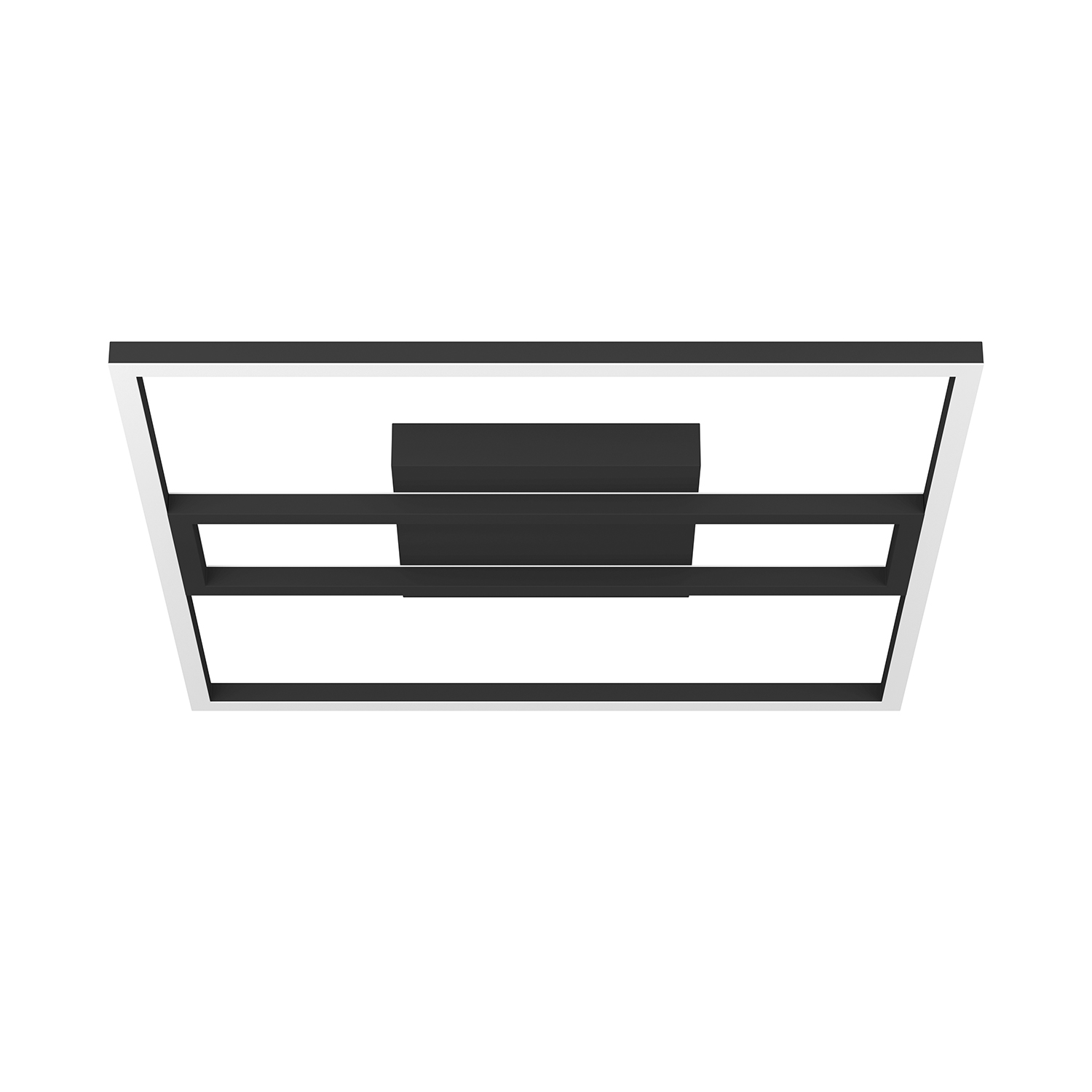 foto del prodotto plafoniera moderna calagrano z alluminio nero led integrato 21w