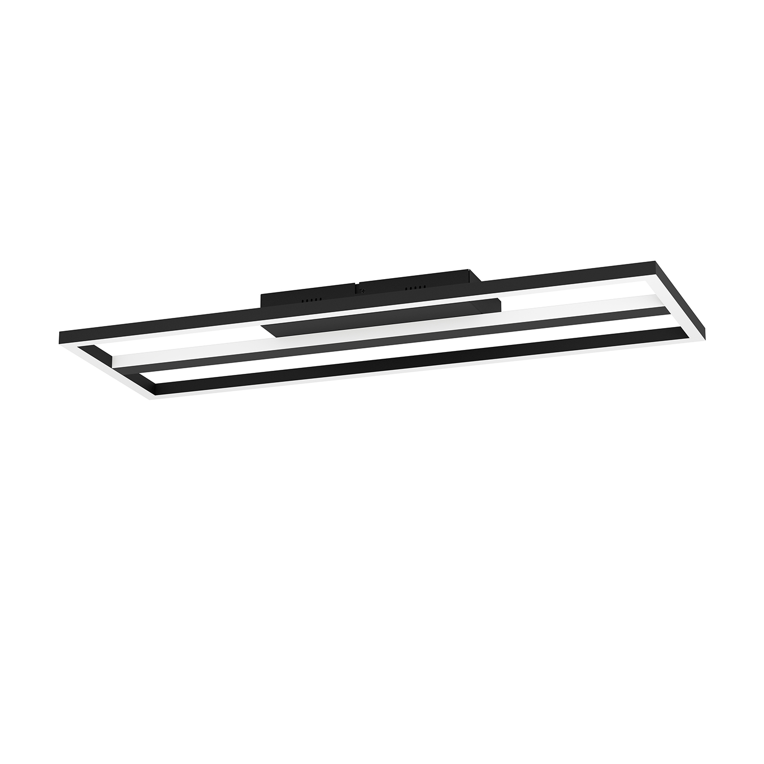 foto del prodotto plafoniera moderna calagrano z alluminio nero luce led integrato 21w ip20
