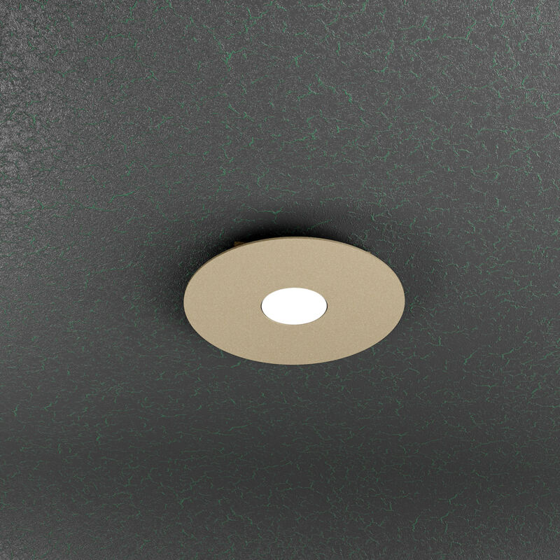 foto del prodotto plafoniera moderna cloud metallo sabbia 1 luce gx53