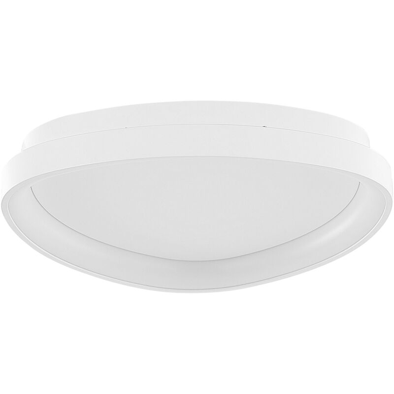 foto del prodotto plafoniera moderna con led di forma triangolare in metallo nero nanding