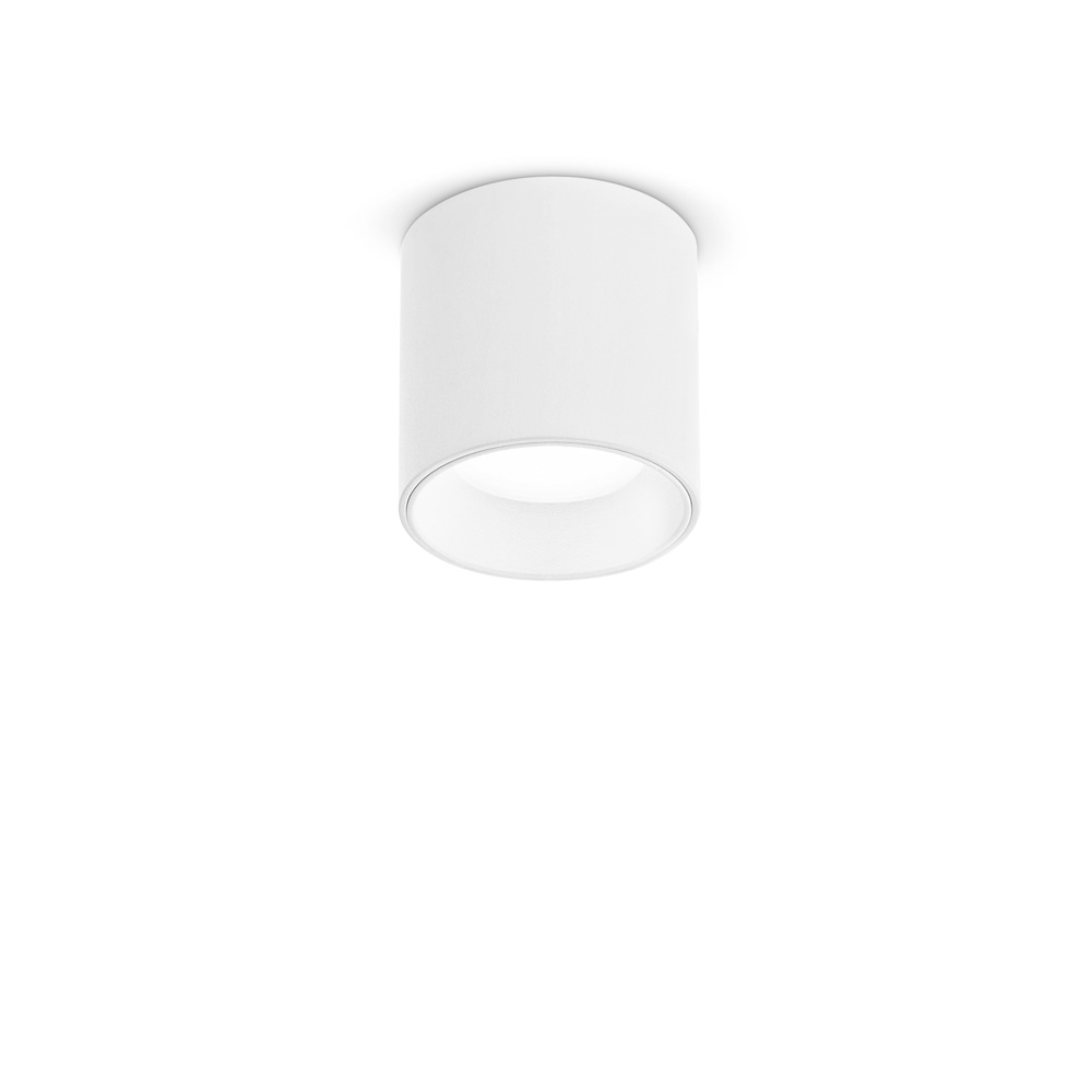foto del prodotto plafoniera moderna dot metallo bianco led 5w 4000k luce naturale