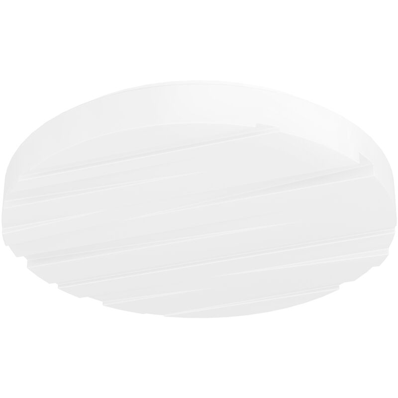 foto del prodotto plafoniera moderna ferentino acciaio bianco luce led integrato 10w ip20
