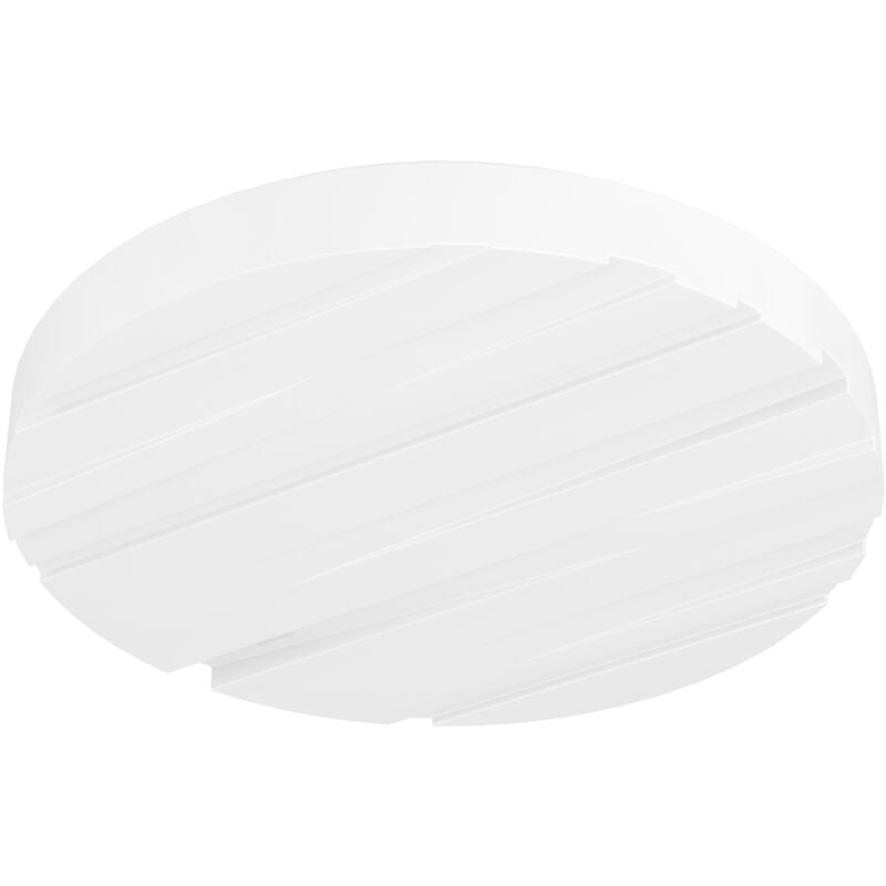 foto del prodotto plafoniera moderna ferentino acciaio bianco luce led integrato 19,5w